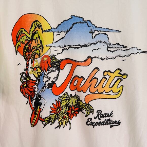 Roark Shirt Mens Large Tahiti Tahitian Dream Graphic Premium Tee Tshirt Surf L - Picture 3 of 7